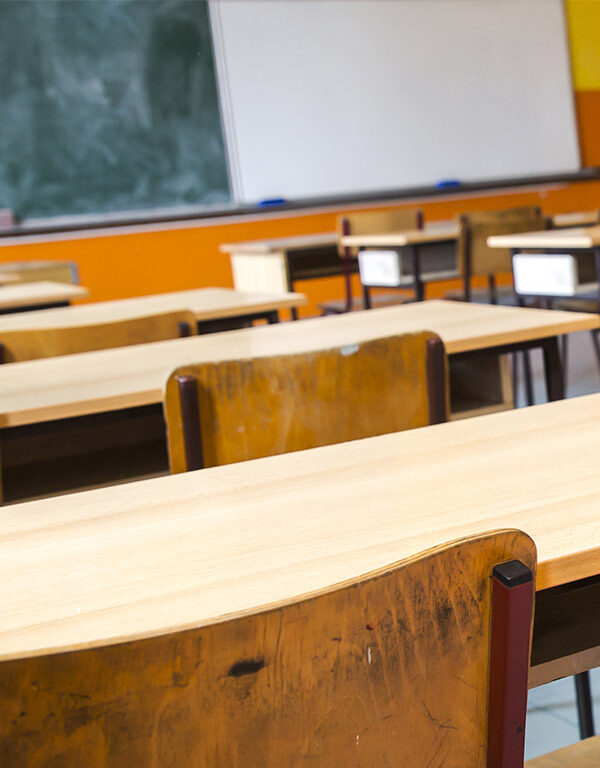 An empty classroom