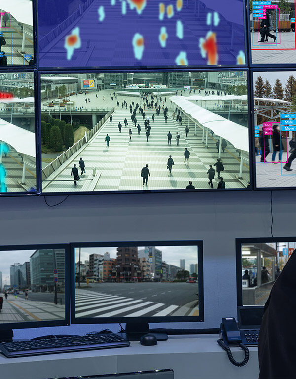 Screens with AI assisted analysis and surveillance of individuals