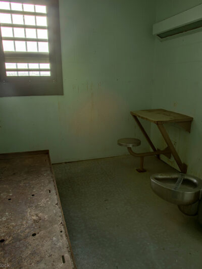 Interior of a prison cell