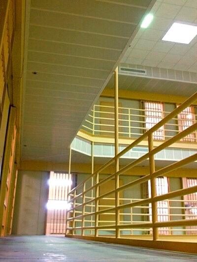 Empty cells at Arkansas Department of Correction prison in Malvern, Ark.