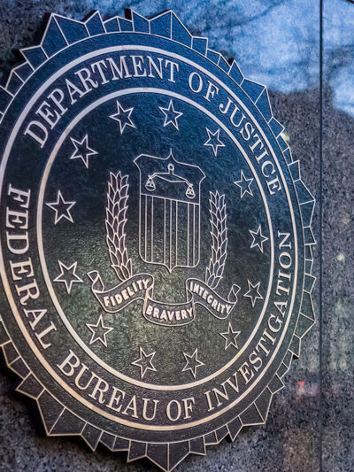 Outside Federal Bureau of Investigation Headquarters