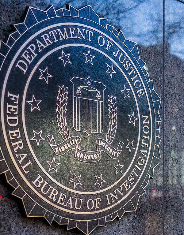 Outside Federal Bureau of Investigation Headquarters