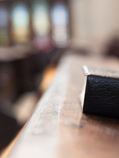 The side of a bible