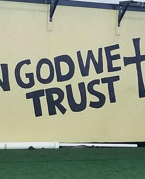 "In God We Trust" mural