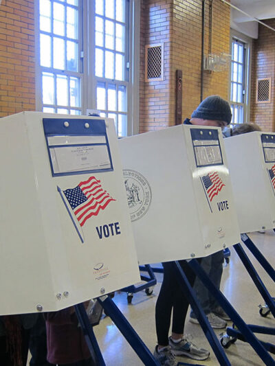 Voting booths