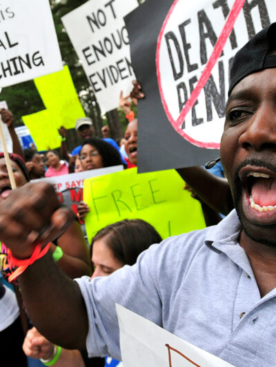 Protest of the execution of Troy Davis