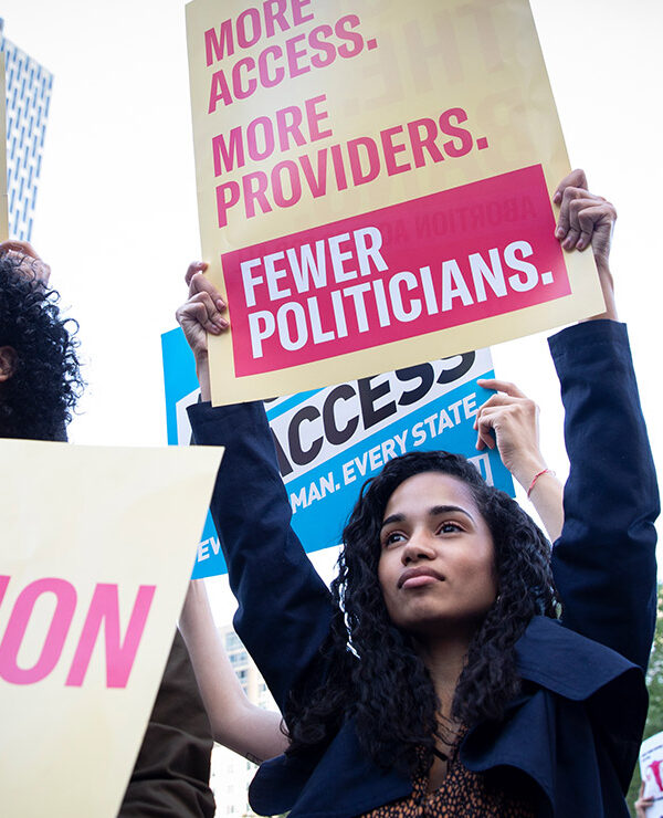 Protest in favor of abortion access