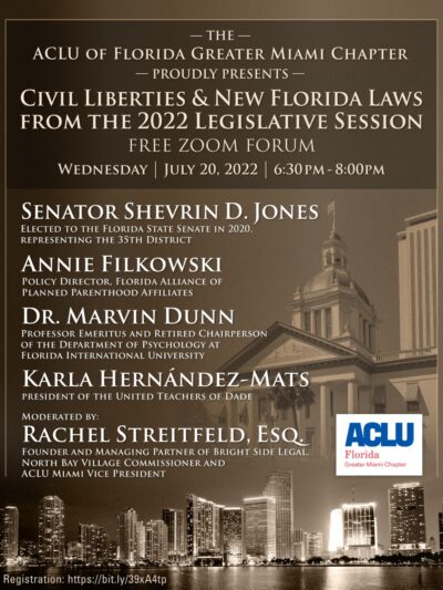 Miami Chapter Civil liberties and new Florida laws