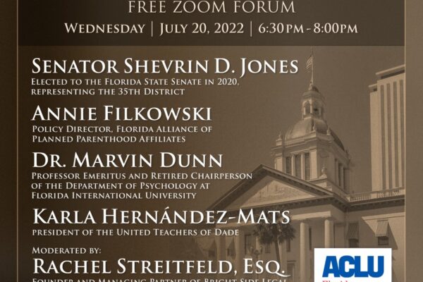 Miami Chapter Civil liberties and new Florida laws