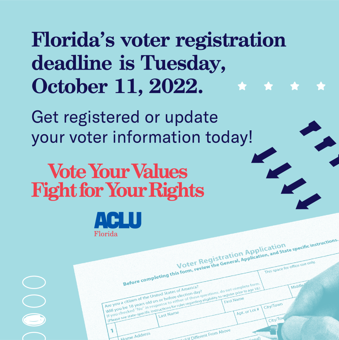 Register to Vote in Florida - Instagram and Facebook versions