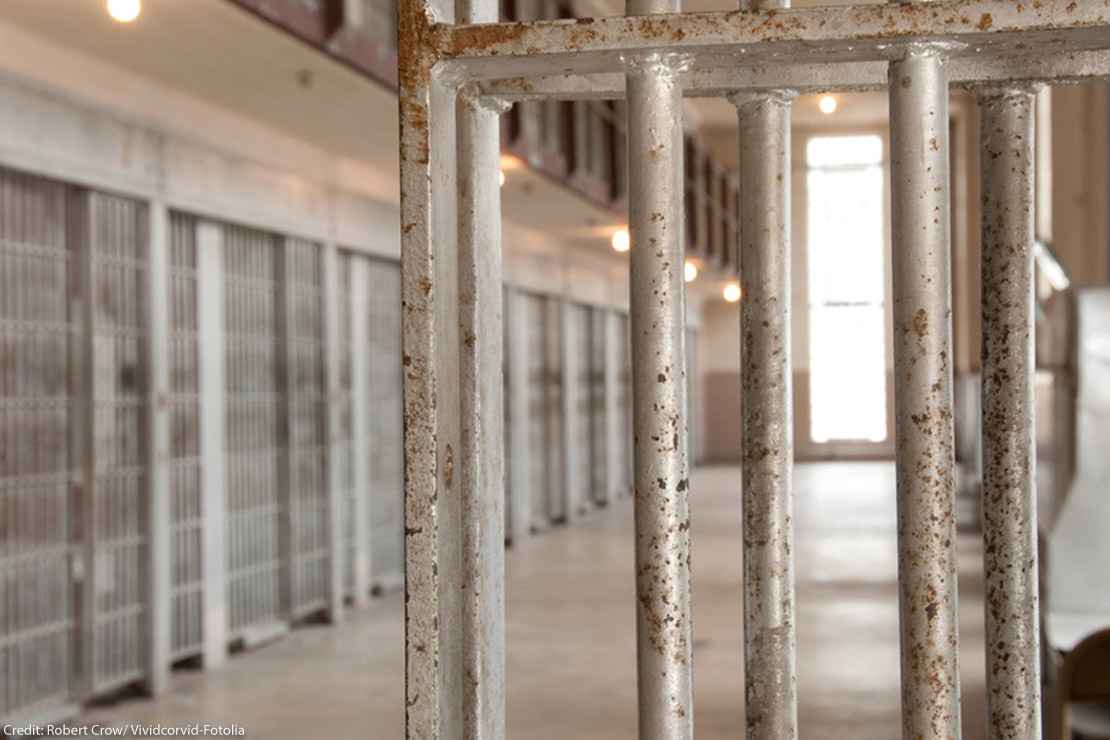 A photo of prison bars.