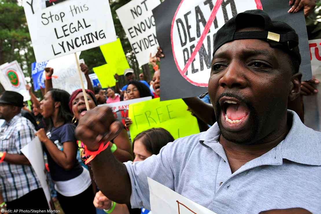 Protest of the execution of Troy Davis