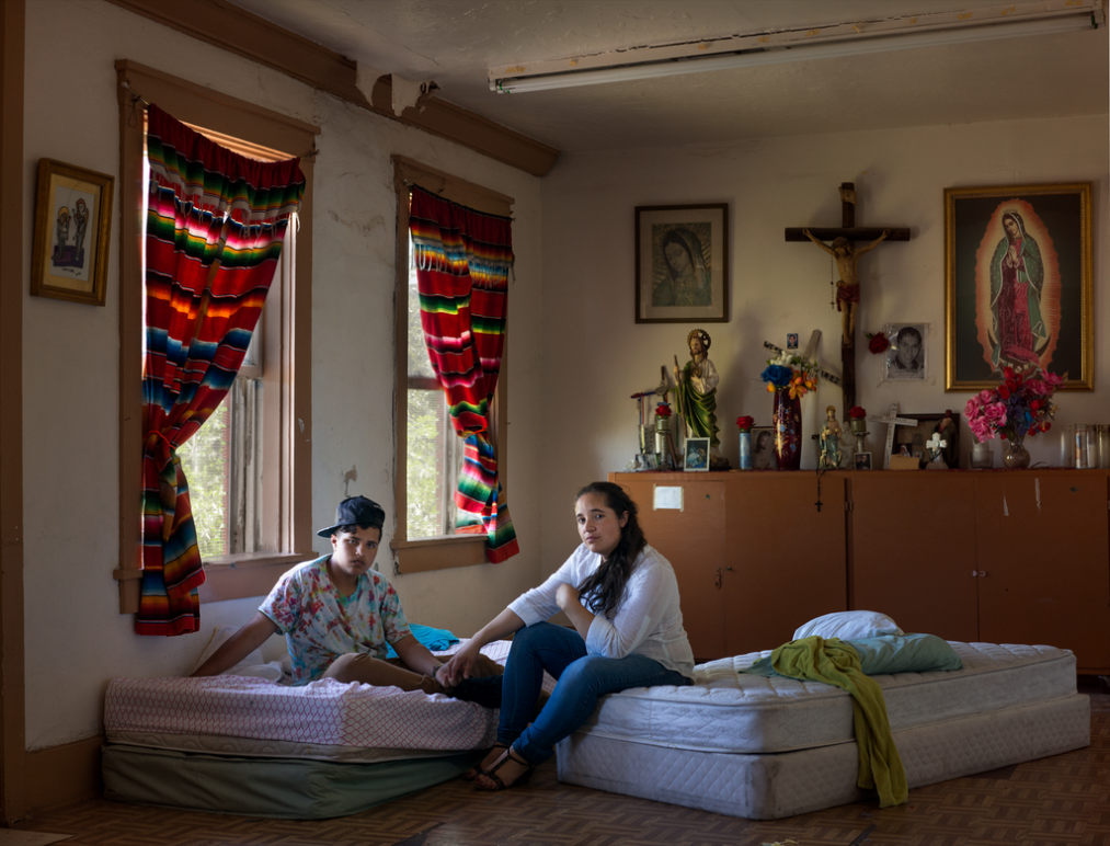 Jocelyn and her son, James, in a shelter in El Paso after being reunited. They had been separated by the government after coming to the United States from Brazil.CreditKaty Grannan for The New York Times