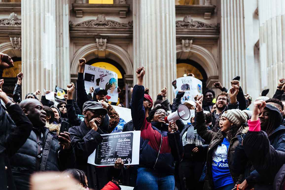 Protests at New York City Hall