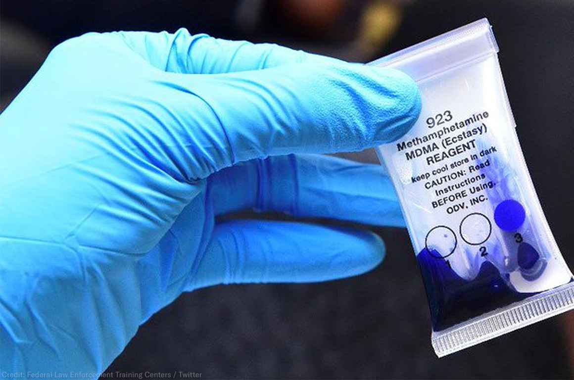 Drug field test kit for Methamphetamine and MDMA