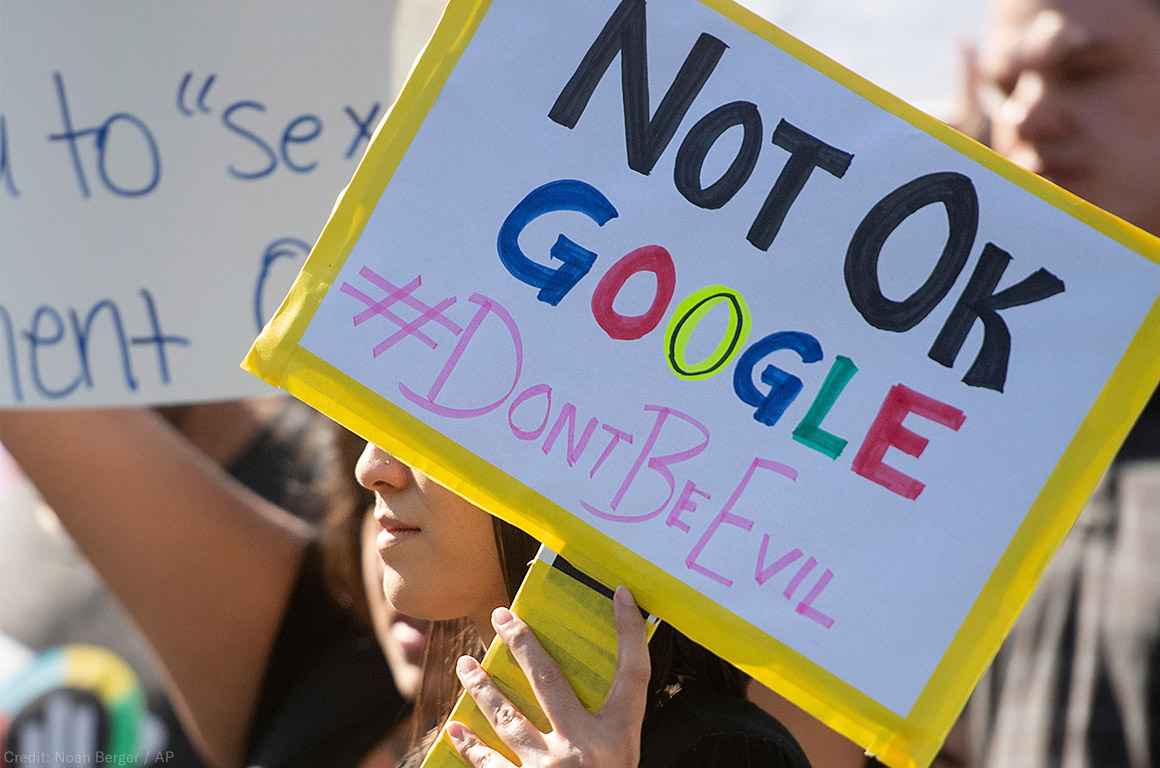 Workers protest against Google&#039;s handling of sexual misconduct allegations