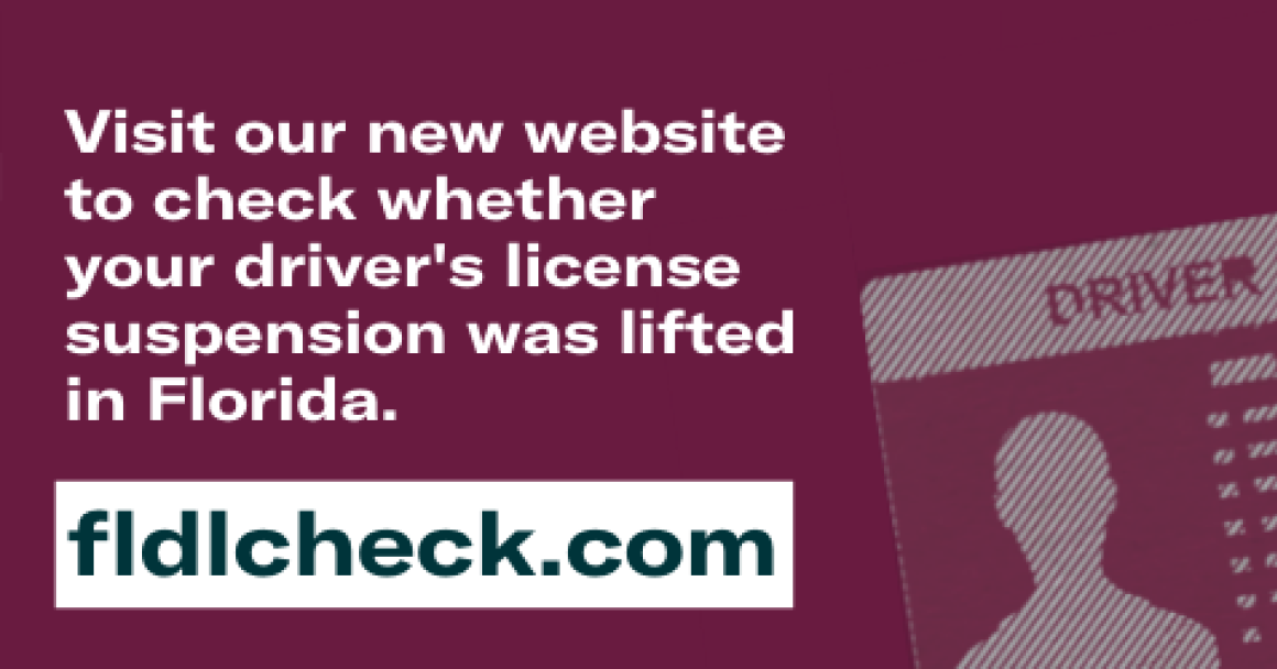 FL - Driver's License Reinstatement Website Launch